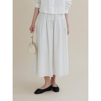 MOOI SHIRRING SKIRT [NATURAL]