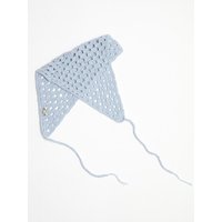 Net Crochet Bonnet Hair Accessory [Light Blue]