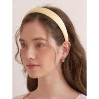 Emboss Logo Satin Headband H [Yellow]