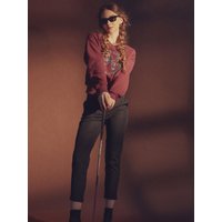 Stretch Cropped Pants [BLACK]