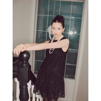 SS Sequin Ruffle Dress