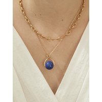 Balloon Pendant Necklace Blue