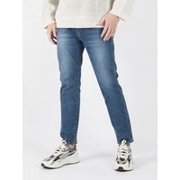 Washed Lucid Cropped Slim Denim Pant