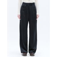 Pintuck Tailored Wide Pants