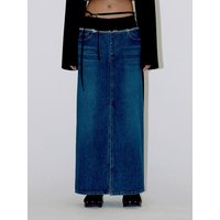 Denim Mixed Skirt