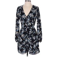 Abercrombie & Fitch Casual Dress: Blue Floral Pattern Dresses - Used
