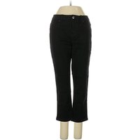 Denim Dress Pants - MidReg Rise: Black Bottoms - Size