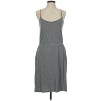 Old Navy Casual Dress - Slip dress: Gray Solid Pattern Dresses - Used