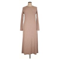 Tea n Rose Casual Dress - Sweater Dress: Tan Dresses - Used - Size X