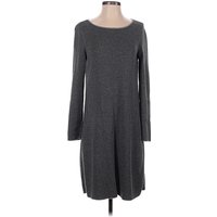 J.Jill Casual Dress - Sweater Dress: Gray Dresses - Used - Size X