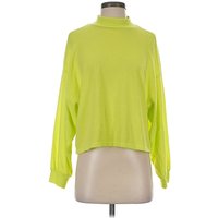 Vestique Turtleneck Sweater: Green Tops