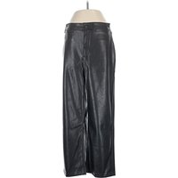 Old Navy Faux Leather Pants - High Rise: Black Bottoms - Size