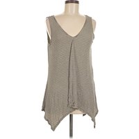 Tank Top Tan Plunge Neckline Tops - Used