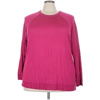Torrid Sleeve Top Pink Crew Neck Tops - Used - Size X Plus