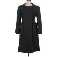 Prada Wool Coat: Gray Jackets & Outerwear - Size