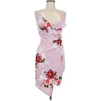 Crave Fame By Almost Famous Cocktail Dress: Purple Floral Pattern Dresses - Used
