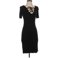 Velvet Torch Cocktail Dress - Bodycon: Black Dresses - Used
