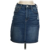 American Eagle Outfitters Denim Skirt: Blue Bottoms - Size