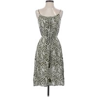 H&M L.O.G.G. Casual Dress - Wrap: Gray Animal Print Pattern Dresses - Used - Size