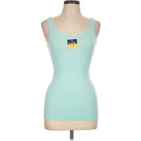 Coobie Tank Top Teal Strapless Neckline Tops
