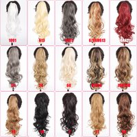 Long Curly Ponytail Clip Ponytail g Chemical Fiber Ladies Wig Hair