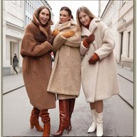 Women's Clothing Oversized Fur Teddy Coat Longline Winter Jacket Cozy & Stylish Outerwear For Fall & Winter​​