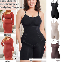 Shapewear Bodysuit One Piece Body Shaper Archer & D Tummy Lifting Buttocks Boxer Tights Crotch Open And Comfortable