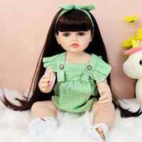 Reborn Doll Baby Soft Rubber Pink Princess Gift Interchangeable Dress Up Bathable Girl Toy Doll