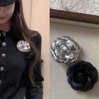 New Style Small Fragrance Camellia Brooch For Women High- Exquisite Pin Buckle Design Sense High-grade Blazer