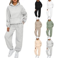 Women's -Piece Hoodie Sweatshirt & Jogger Pants Set - Soft Fleece-Lined Lounge Wear For Casual Comfort, Gym, Travel & Home​
