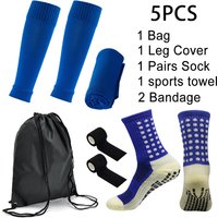 pcsset Sports Equipment Football Socks Non Slip Sports Socks Cold Towel Socks Knee Pads Bandages Outdoor Sports Backpack