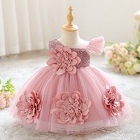 Girl's Princess Party Dress Sparkling Tulle Ball Gown With s For Birthday & Special Occasions Sizes M-Y, Blush Pink