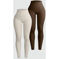 High-Waisted Seamless Yoga Pants For Women - Stretchy Workout Leggings With Moisture-Wicking Fabric, Comfortable Gym Tights For Running