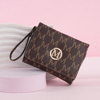 Women Short Style New Zipper Coin Purse Simple Fashion Old Pattern Card Holder