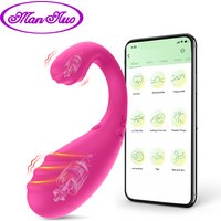 Bluetooth Long Distance Wearable Panty Vibrator APP Control Clit G Spot Massager Dual Stimulation Mini Egg