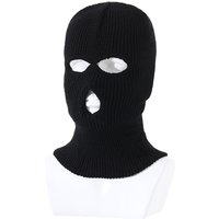 New winter warm knitted balaclava hat knitted head cover three hole hat hole head cover
