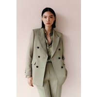Double Breasted Lapel Blazer