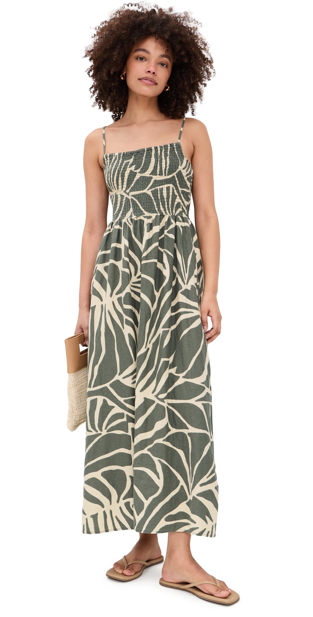 Z Supply Bayside Tova Dress Tea Leaf